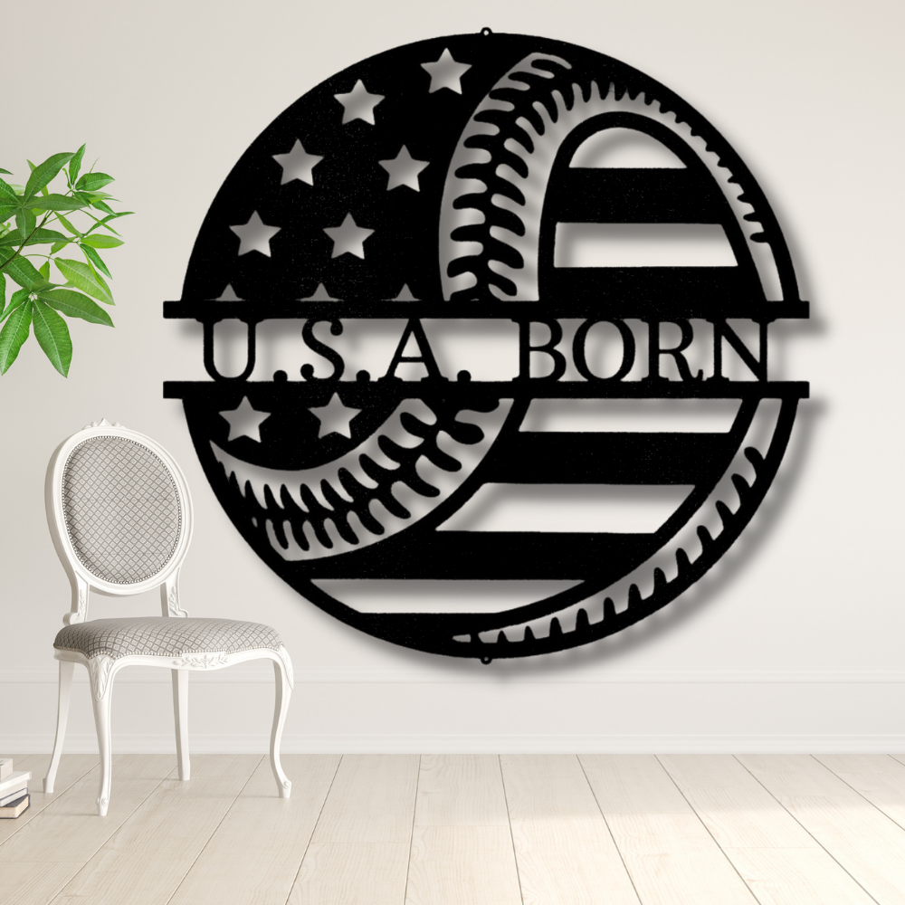 Custom Baseball Metal Sign. Baseball Lover Wall Hangings, Indoor Outdoor Decor, Fathers Day Gift, Game room Decor,