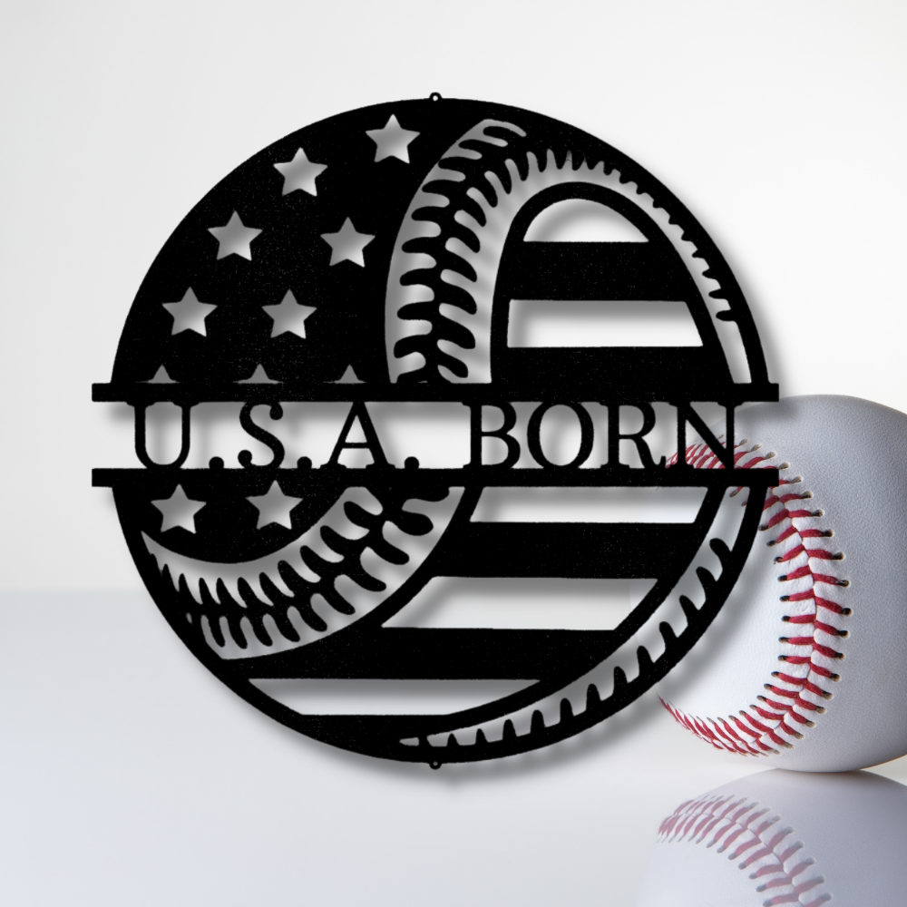 Custom Baseball Metal Sign. Baseball Lover Wall Hangings, Indoor Outdoor Decor, Fathers Day Gift, Game room Decor,