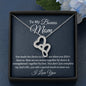 Stepmom Necklace Gift, Gift For Bonus Mom, Double Hearts Necklace, Birthday Gift For Stepmom From Stepdaughter Gift From Stepson
