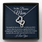 Stepmom Necklace Gift, Gift For Bonus Mom, Double Hearts Necklace, Birthday Gift For Stepmom From Stepdaughter Gift From Stepson