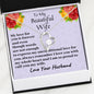To My Wife My Love For You is Forever, Anniversary Gift, Birthday Gift, Necklace for Wife
