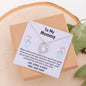 Mom To Be Gift, Forever Love Necklace Gift For Expecting Mom, Mommy To Be Gift Mommy Present From Unborn Baby, Pregnancy Gift