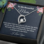 Gift for Mom, Birthday Gift for Mom, Forever Love Necklace, Present From Daughter to Mother Christmas Gift From Son