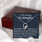 To My Goddaughter Gift, Goddaughter Gift from Godmother Necklace Gift for Baptism, Confirmation, Graduation Birthday Forever Love Necklace