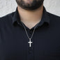 To My Stepped Up Dad Bonus Dad Men Cross Necklace Gift For Stepdad Fathers Day Gift