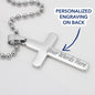 To My Stepped Up Dad Bonus Dad Men Cross Necklace Gift For Stepdad Fathers Day Gift
