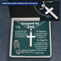 To My Stepped Up Dad Bonus Dad Men Cross Necklace Gift For Stepdad Fathers Day Gift