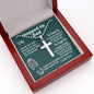To My Stepped Up Dad Bonus Dad Men Cross Necklace Gift For Stepdad Fathers Day Gift
