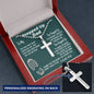 To My Stepped Up Dad Bonus Dad Men Cross Necklace Gift For Stepdad Fathers Day Gift