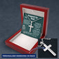 To My Stepped Up Dad Bonus Dad Men Cross Necklace Gift For Stepdad Fathers Day Gift