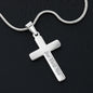 Godmother & Goddaughter Gift Personalized Cross Necklace, Gift for Baptism, Confirmation, Graduation Birthday