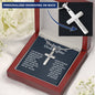 Godmother & Goddaughter Gift Personalized Cross Necklace, Gift for Baptism, Confirmation, Graduation Birthday
