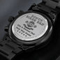 Bonus Biker Dad Men’s Watch Gift For Bonus Dad Father’s Day Gift, Birthday Gift For Biker Stepdad