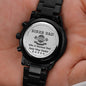 Biker Dad Men’s Watch Gift For Dad Father’s Day Gift, Birthday Gift For Biker Dad