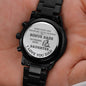 Fisherman Bonus Dad Men's Watch Gift For Father’s Day, Birthday Gift For Fishing Loving Step Dad From Daughter