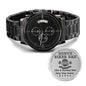 Bonus Biker Dad Men’s Watch Gift For Bonus Dad Father’s Day Gift, Birthday Gift For Biker Stepdad