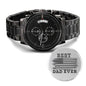 Best Dad Ever Men’s Watch Gift For Dad Father’s Day Gift, Birthday Gift For Dad