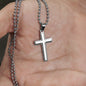 Stepson Gift Men’s Cross Necklace, To My Bonus Son Military Chain Necklace, Bonus Son Birthday Gift, Gift From Stepdad or Stepmom, Christmas Gift