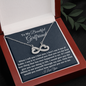 Girlfriend Necklace Gift, Anniversary Gift for Girlfriend, Infinity Hearts Necklace, Birthday Gift for Girlfriend, Valentine’s Day Gift from Boyfriend