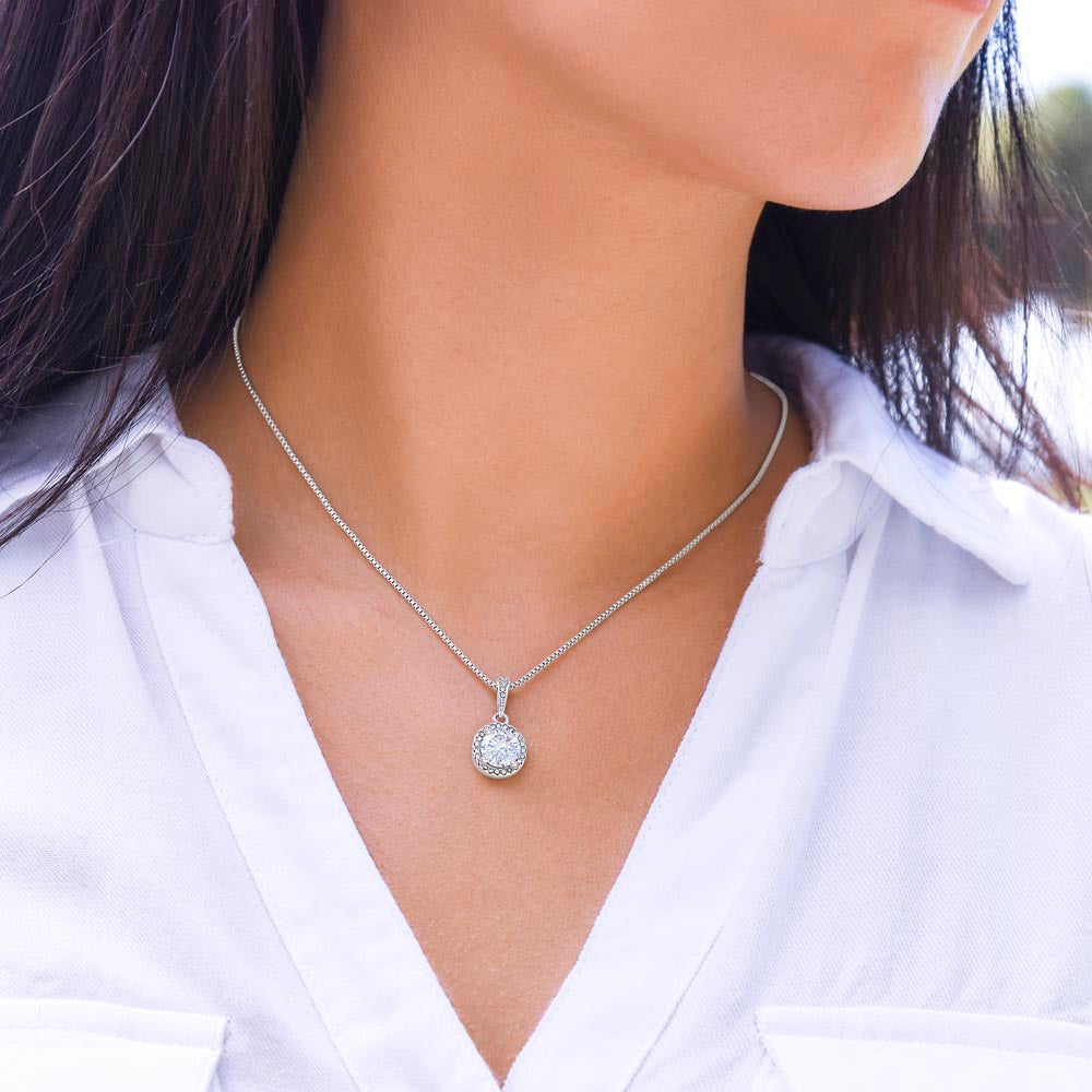 To My Husband's Mom Eternal Hope Necklace, Birthday Gift For Husband's Mom, Meaningful Gift, Retirement Gift For Her, Wedding Anniversary Gift, From Daughter-In-Law.