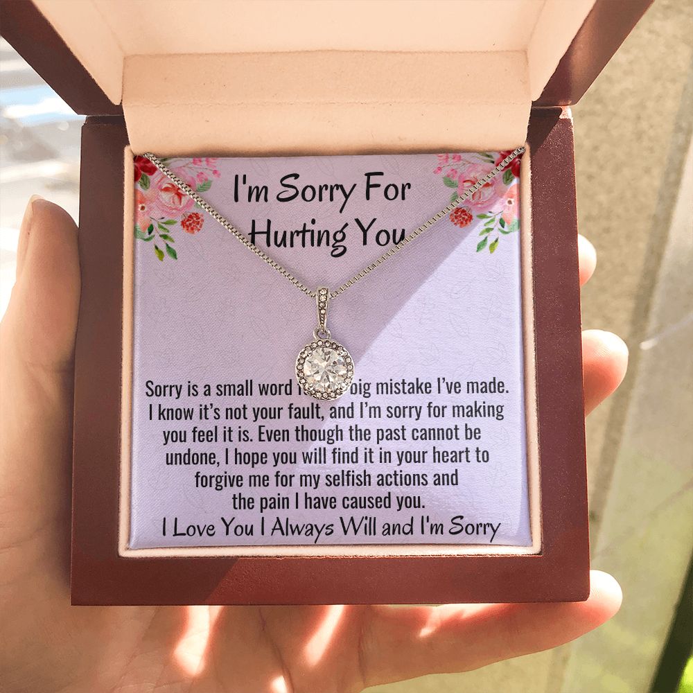 I'm Sorry For Hurting You, Eternal Hope Necklace, Apology Gift For Her, Christmas Gift.