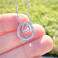 To My Husband's Mom Lucky In Love Necklace, Birthday Gift For Husband's Mom, Meaningful Gift, Retirement Gift For Her, Wedding Anniversary Gift, From Daughter-In-Law.