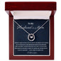 To My Husband's Mom Lucky In Love Necklace, Birthday Gift For Husband's Mom, Meaningful Gift, Retirement Gift For Her, Wedding Anniversary Gift, From Daughter-In-Law.