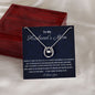 To My Husband's Mom Lucky In Love Necklace, Birthday Gift For Husband's Mom, Meaningful Gift, Retirement Gift For Her, Wedding Anniversary Gift, From Daughter-In-Law.