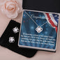 Citizenship Gift Love Knot Necklace and Earrings Set