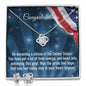 Citizenship Gift Love Knot Necklace and Earrings Set