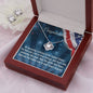 Citizenship Gift Love Knot Necklace and Earrings Set