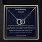 To My Amazing Mom Perfect Pair Necklace, Happy Mother's Day Gift For An Amazing Mom, Unique Mother's Day Gift, Birthday Gift From Daughter Or Son.
