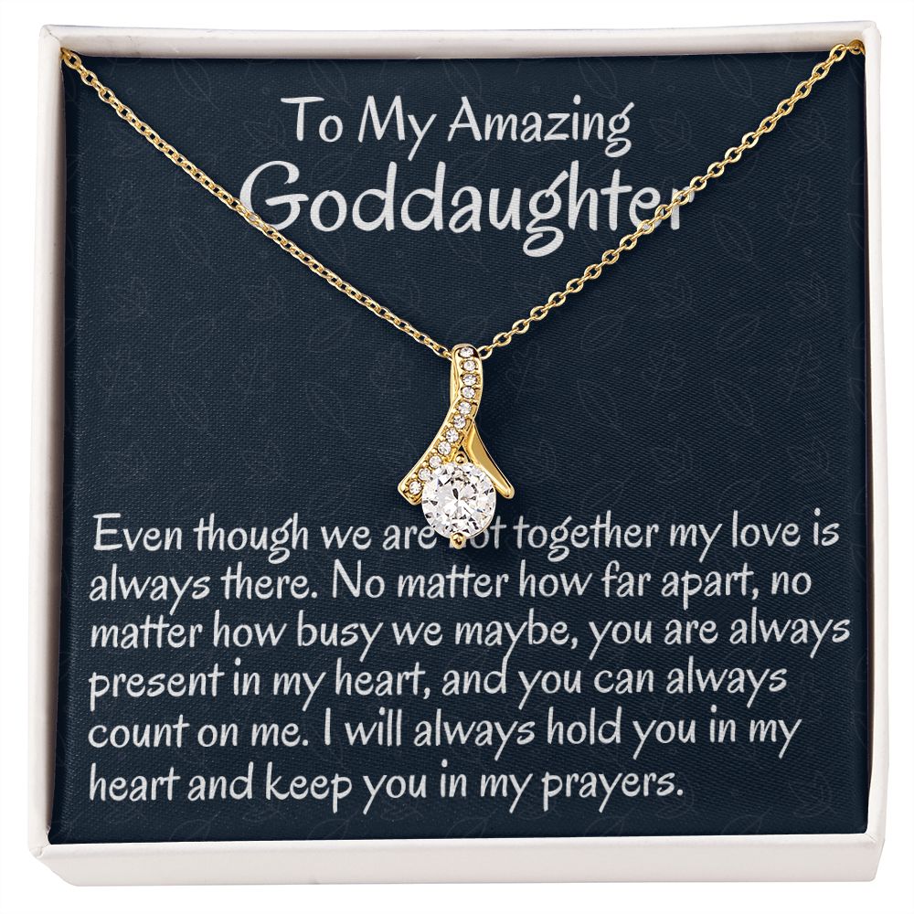 To My Amazing Goddaughter, Alluring Beauty Necklace, Meaningful Gifts, Birthday Gift, Christmas Gift Ideas, From Loving Godmother.