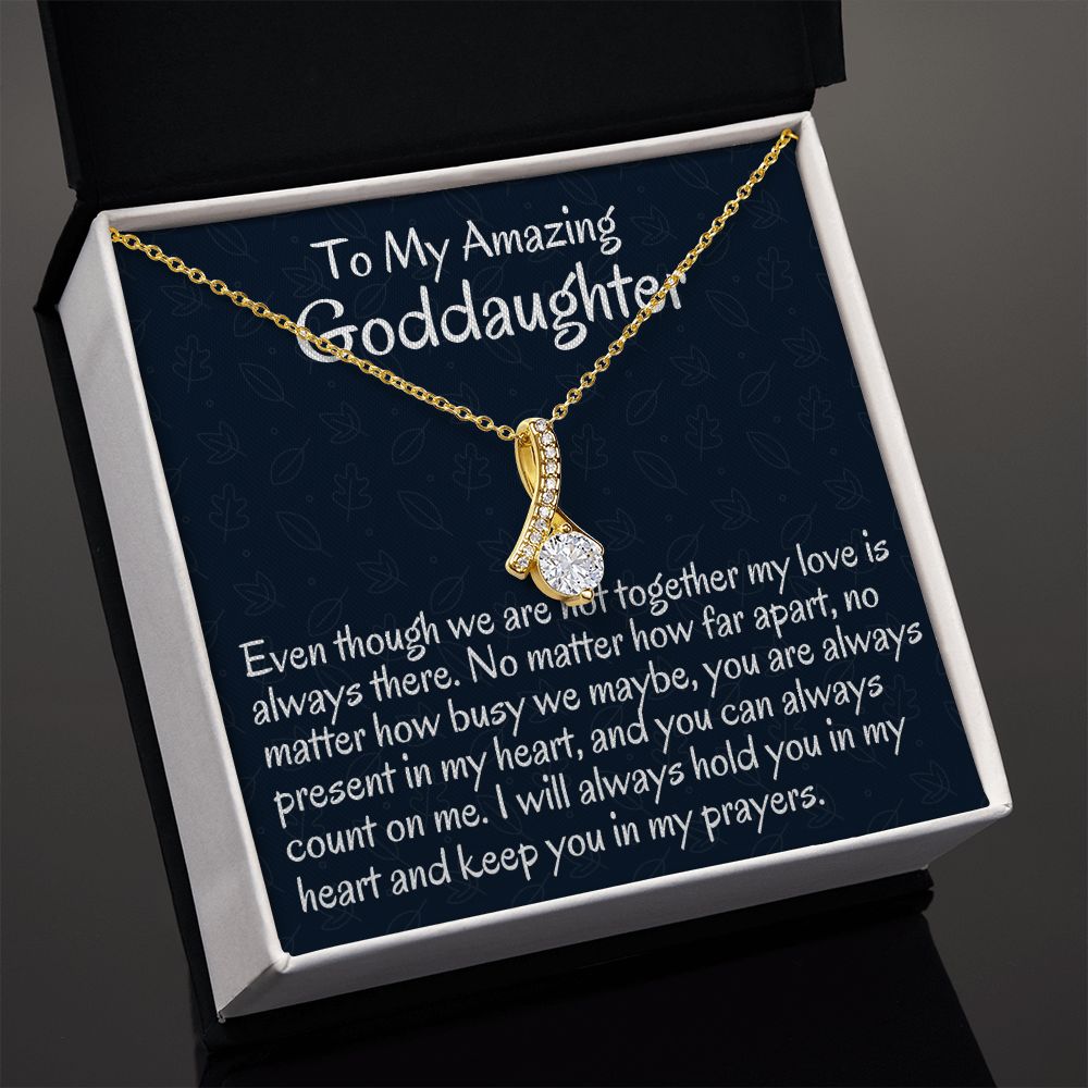 To My Amazing Goddaughter, Alluring Beauty Necklace, Meaningful Gifts, Birthday Gift, Christmas Gift Ideas, From Loving Godmother.