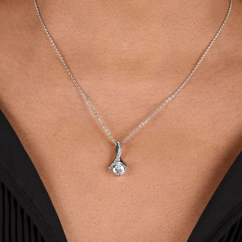 To My Beautiful Girlfriend Alluring Beauty Necklace, Valentine Jewelry Gift, Anniversary Gift, Romantic Gift For Girlfriend, I love You, Gift For Her