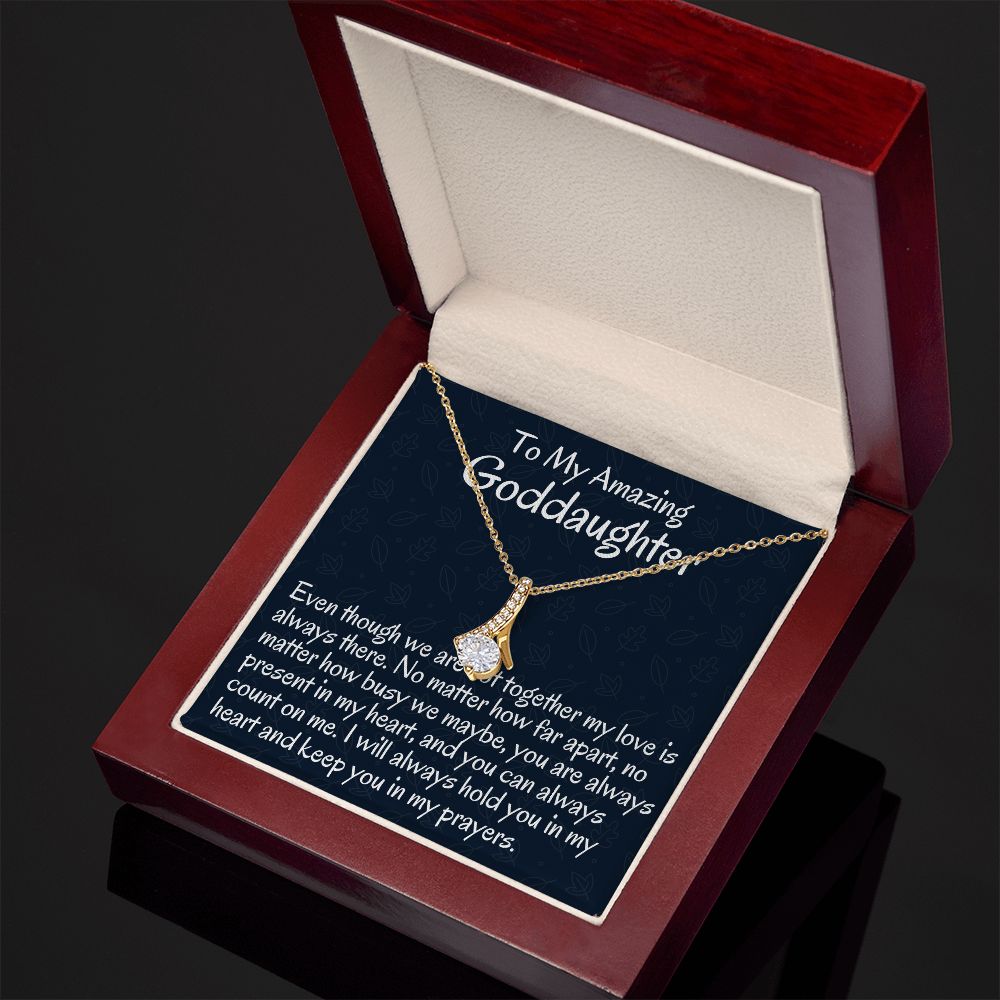 To My Amazing Goddaughter, Alluring Beauty Necklace, Meaningful Gifts, Birthday Gift, Christmas Gift Ideas, From Loving Godmother.