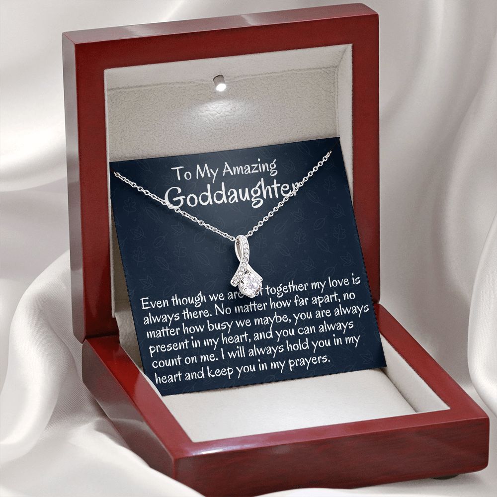 To My Amazing Goddaughter, Alluring Beauty Necklace, Meaningful Gifts, Birthday Gift, Christmas Gift Ideas, From Loving Godmother.