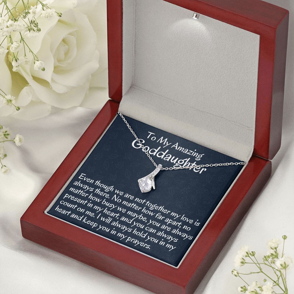 To My Amazing Goddaughter, Alluring Beauty Necklace, Meaningful Gifts, Birthday Gift, Christmas Gift Ideas, From Loving Godmother.