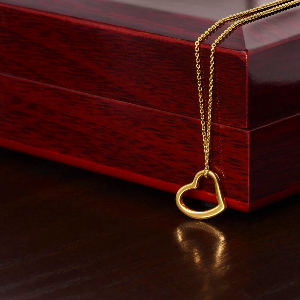 To An Amazing New Optician Delicate Heart Necklace, New Optician Gift, Med School Grad, Meaningful Gift, Women Jewelry
