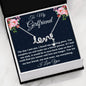 To My Girlfriend Necklace Gift, Scripted Love Necklace For Her Birthday, Anniversary Gift, Gift For Her, Gift For Girlfriend