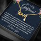 To My Girlfriend Necklace Gift, Scripted Love Necklace For Her Birthday, Anniversary Gift, Gift For Her, Gift For Girlfriend