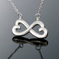 Girlfriend Necklace Gift, Anniversary Gift for Girlfriend, Infinity Hearts Necklace, Birthday Gift for Girlfriend, Valentine’s Day Gift from Boyfriend