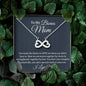 Stepmom Necklace Gift, Gift For Bonus Mom, Infinity Heart Necklace, Birthday Gift For Stepmom From Stepdaughter Gift From Stepson