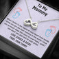 Mom To Be Gift, Infinity Hearts Necklace Gift For Expecting Mom, Mommy To Be Gift Mommy Present From Unborn Baby, Pregnancy Gift