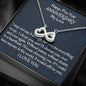 Fifth Wedding Anniversary Infinity Love Wife Gift, Fifth Year Anniversary Gift For Her Anniversary