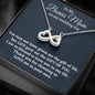 Stepmother Wedding Gift from Bride, Infinity Hearts Necklace, Bonus Mom Gift, To Stepmom of the Bride Gift, Wedding Jewelry for Stepmom