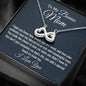 Gift For Bonus Mom, Stepmom Necklace Gift, Infinity Heart Necklace, Birthday Gift For Stepmom From Stepdaughter, Gift From Stepson