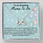 Mama To Be Necklace Gift, Baby Shower Gift Infinity Hearts Necklace for Expecting Moms, Mom to Be, New Mom Gift, Pregnancy gift