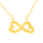 To My Girlfriend Necklace Gift, Infinity Hearts Necklace For Her Birthday, Anniversary Gift, Gift For Her, Gift For Girlfriend