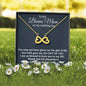 Stepmother Wedding Gift from Bride, Infinity Hearts Necklace, Bonus Mom Gift, To Stepmom of the Bride Gift, Wedding Jewelry for Stepmom
